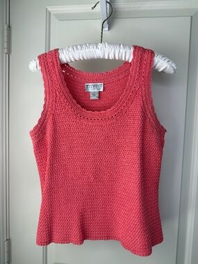 Talbots‎ Collection Pink Silk Blend Knit Tank Top Size Medium